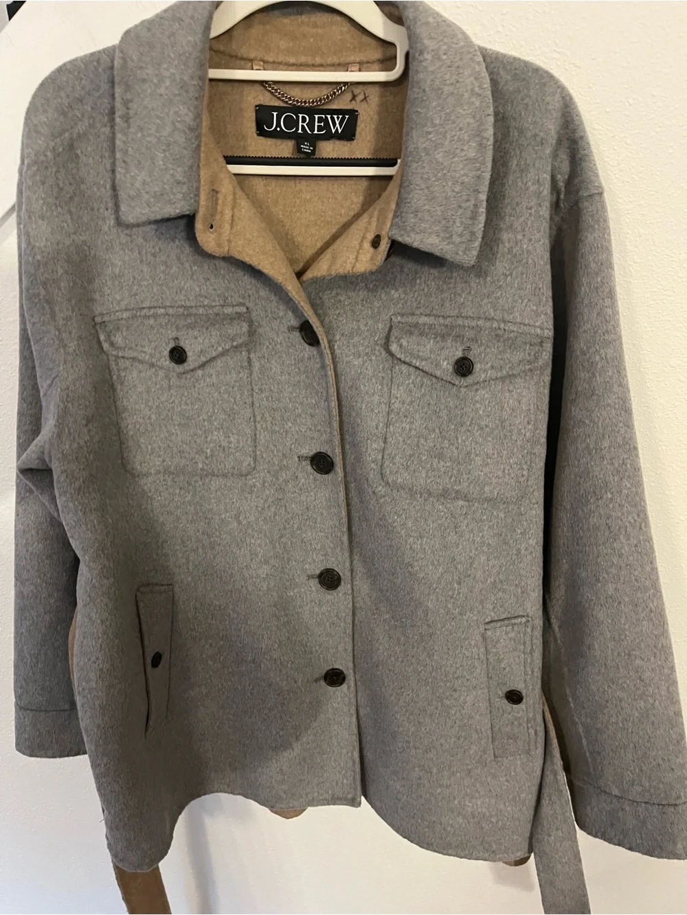 J. Crew reversible belted
